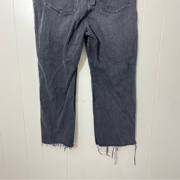 Abercrombie & Fitch Jeans Criss-Cross Waistband The 90s Relaxed Jeans Black Sz16 - Picture 7 of 9